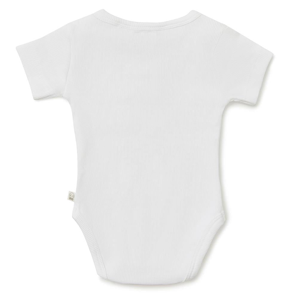 Milk Short Sleeve Organic Bodysuit - View 4