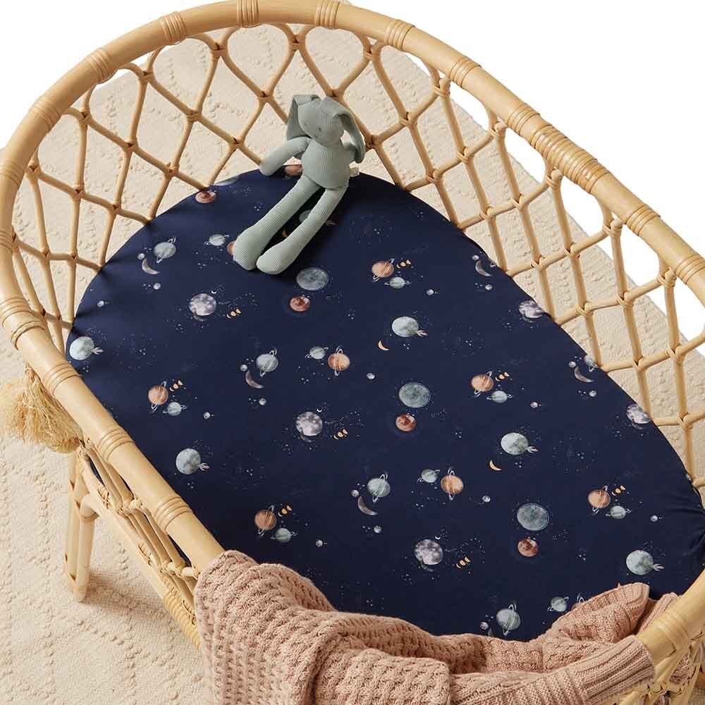 Milky Way Organic Bassinet Sheet / Change Pad Cover - View 1