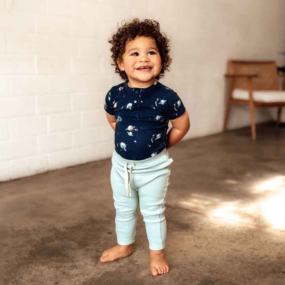 Milky Way Short Sleeve Organic Bodysuit - View 5