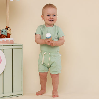 Mint Organic Shorts | Snuggle Hunny