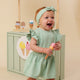 Mint Short Sleeve Organic Dress - Thumbnail 2
