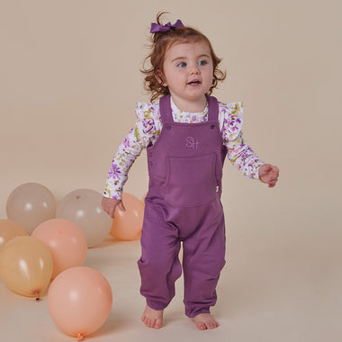 Mulberry Organic Joey Overalls | Snuggle Hunny