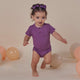 Mulberry Rib Short Sleeve Organic Bodysuit - Thumbnail 8