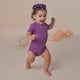 Mulberry Rib Short Sleeve Organic Bodysuit - Thumbnail 5