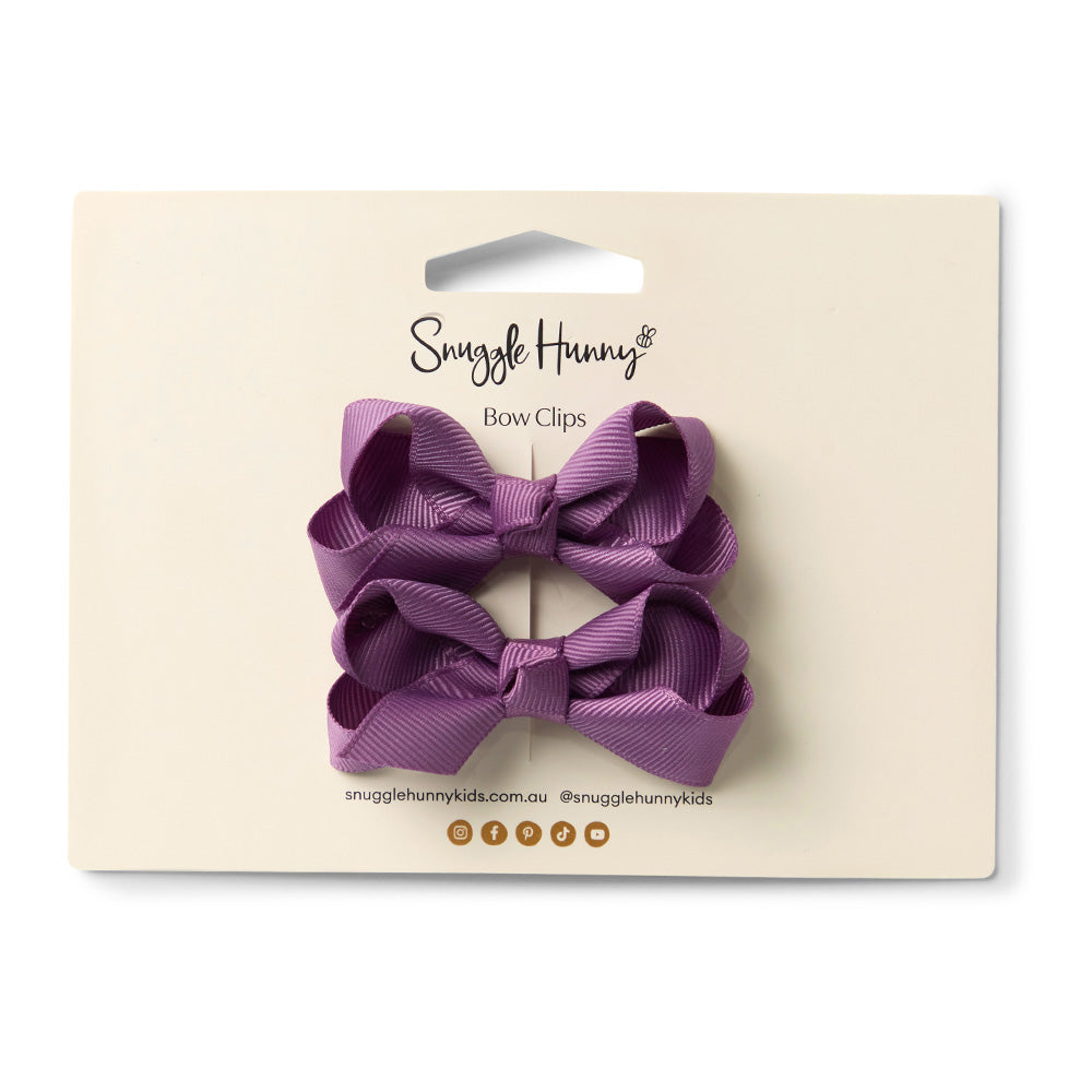 Mulberry Piggy Tail Hair Clips - Pair - View 4