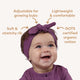 Mulberry Ribbed Organic Topknot - Thumbnail 4