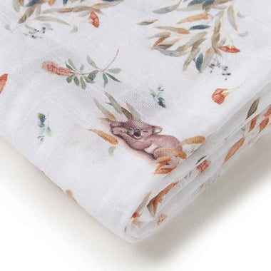 Koala Organic Muslin Wrap-Snuggle Hunny