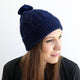 Navy Organic Adult Knit Beanie - Thumbnail 3