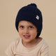 Navy Organic Baby Knit Beanie - Thumbnail 4