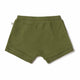 Olive Organic Shorts-Snuggle Hunny