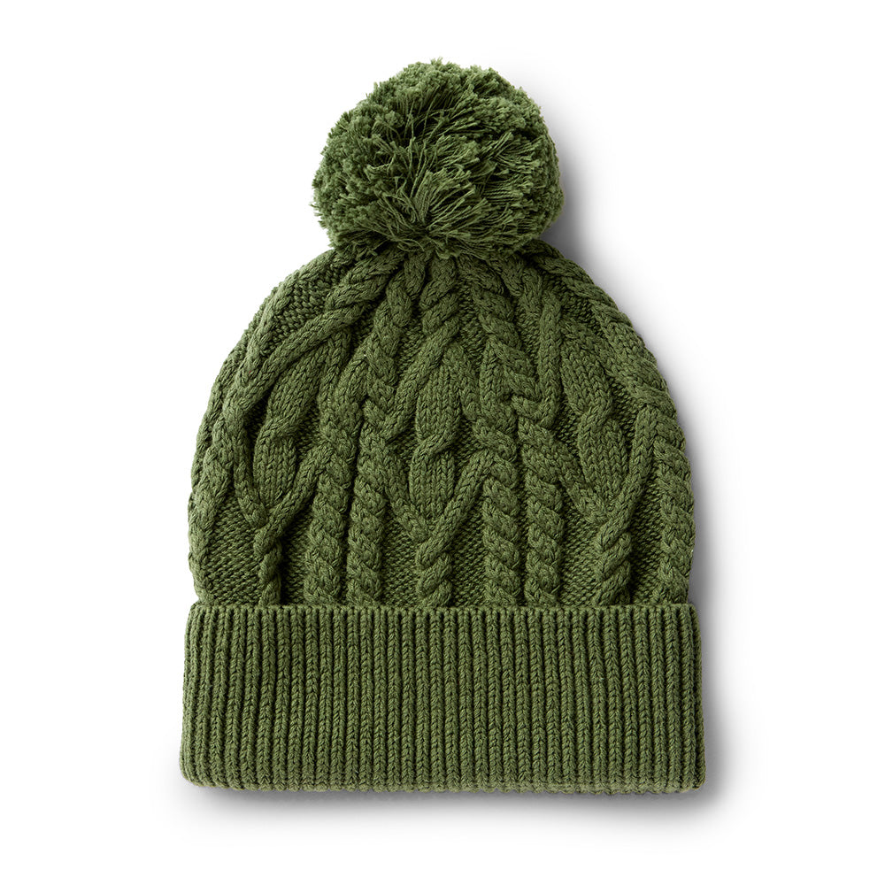 Olive Organic Adult Knit Beanie - View 6