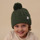 Olive Organic Baby Knit Beanie - Thumbnail 3