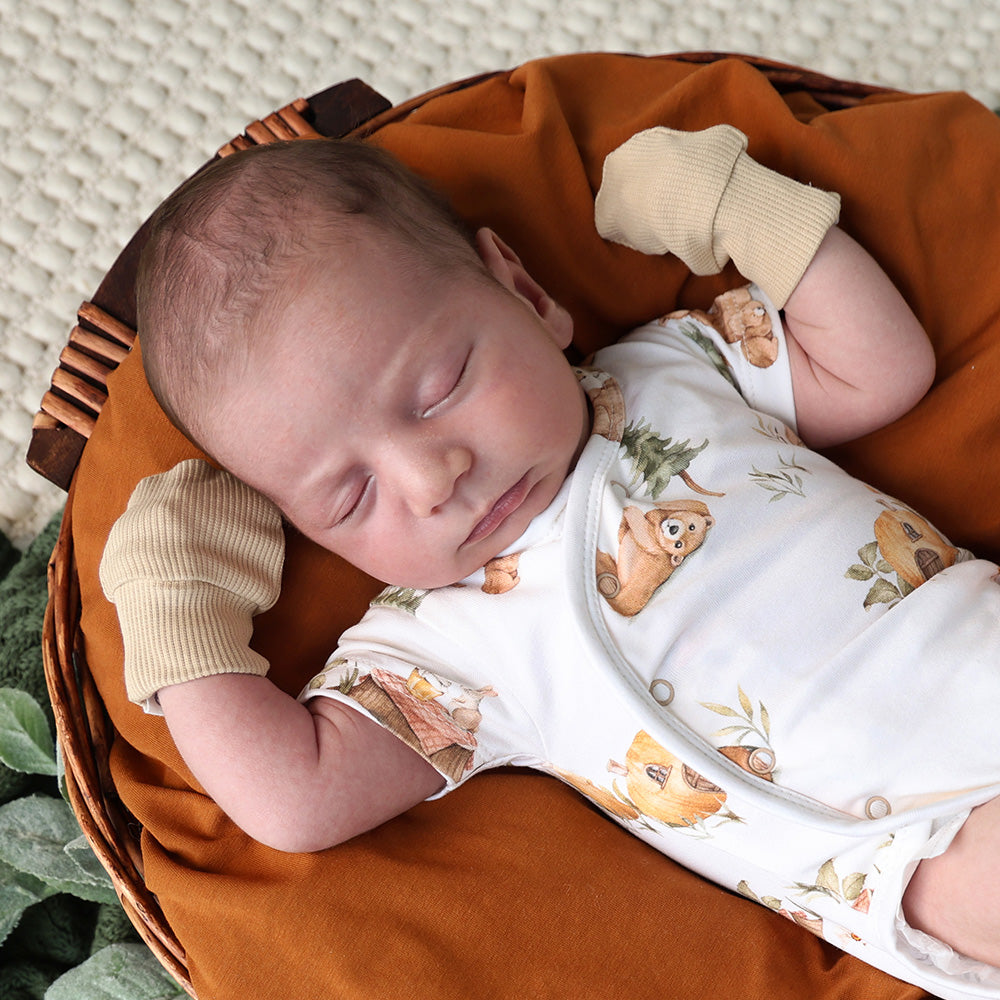 Pebble Organic Cotton Rib Mittens - View 6