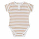 Pebble Stripe Short Sleeve Organic Bodysuit - Thumbnail 2