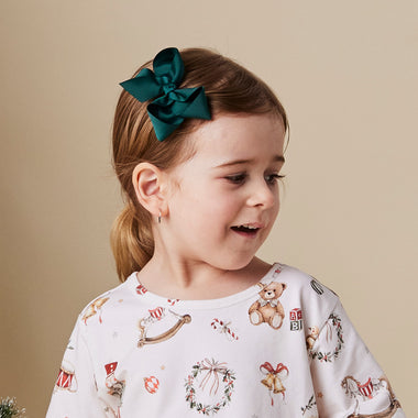 Pine Bow Hair Clip | Snuggle Hunny