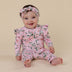 Pink Wattle Organic Snugglesuit Convertible Romper with Frill | Snuggle Hunny