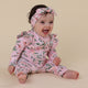 Pink Wattle Organic Snugglesuit Convertible Romper with Frill - Thumbnail 4