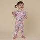 Pink Wattle Organic Snugglesuit Convertible Romper with Frill - Thumbnail 2