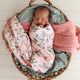 Pink Wattle Organic Jersey Wrap & Topknot Set - Thumbnail 4