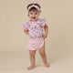 Pink Wattle Short Sleeve Organic Bodysuit - Thumbnail 2