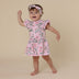 Pink Wattle Short Sleeve Organic Dress | Snuggle Hunny