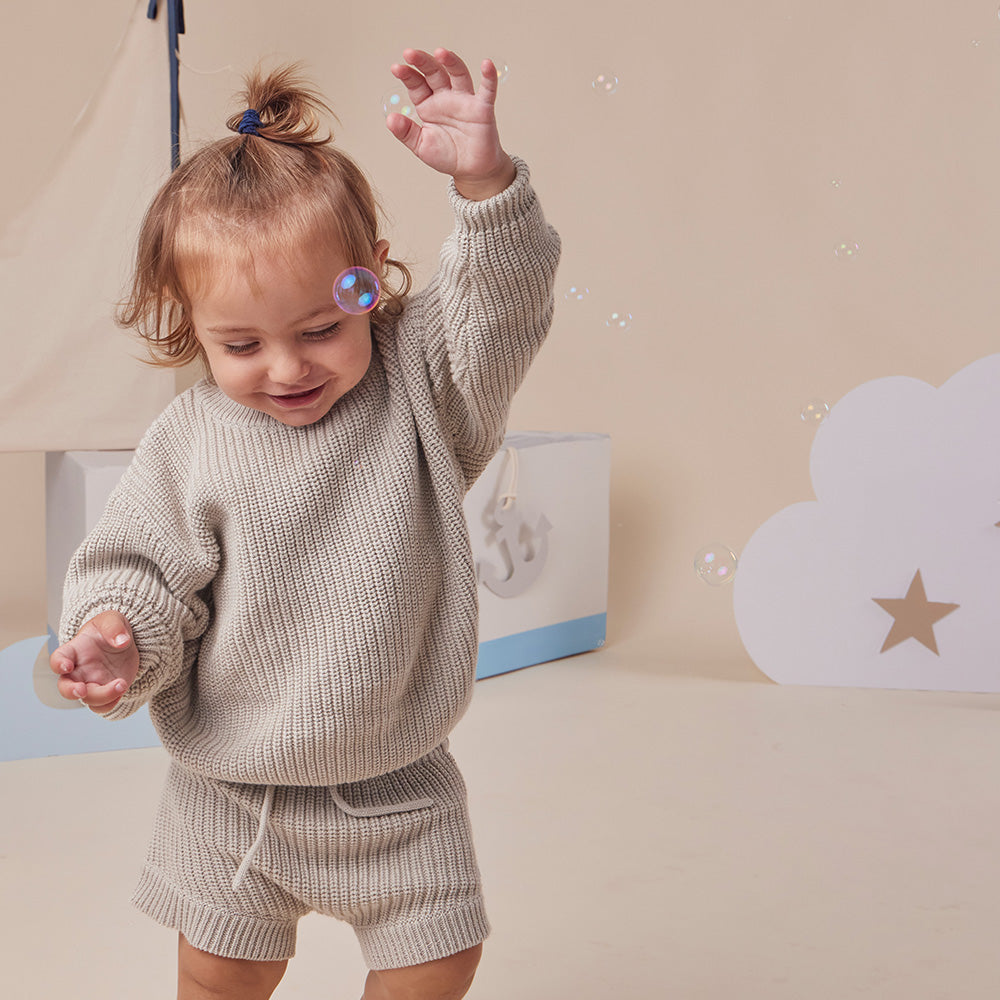 Pistachio Oversized Cotton Knit Jumper - View 8