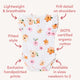 Poppy Short Sleeve Organic Bodysuit with Frill - Thumbnail 4