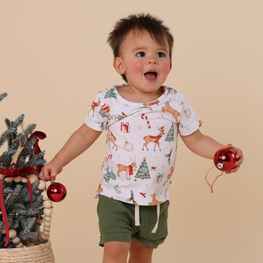 Prancer & Friends Organic T-Shirt | Snuggle Hunny