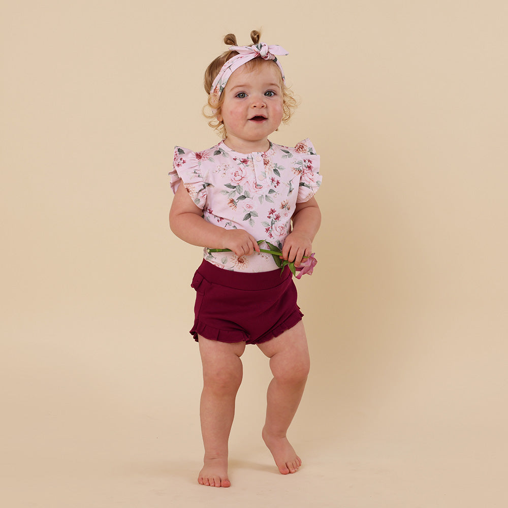 Raspberry Organic Bloomers - View 1