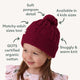 Raspberry Organic Baby Knit Beanie - Thumbnail 5