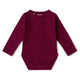 Raspberry Long Sleeve Organic Bodysuit - Thumbnail 2
