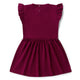 Raspberry Short Sleeve Organic Dress - Thumbnail 5