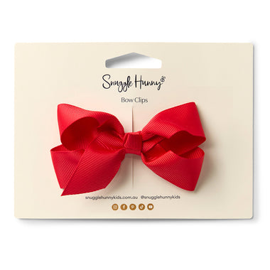 Red Bow Hair Clip | Snuggle Hunny