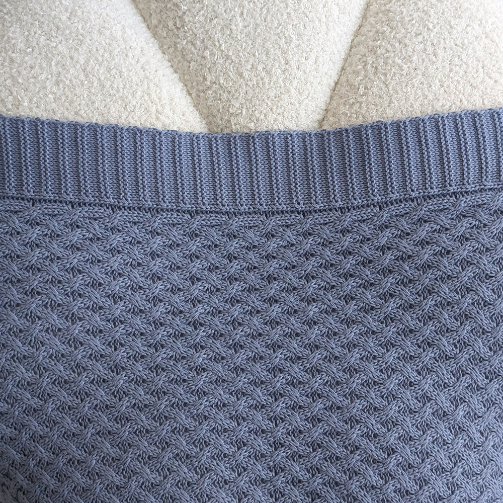 River Diamond Knit Organic Baby Blanket - View 6