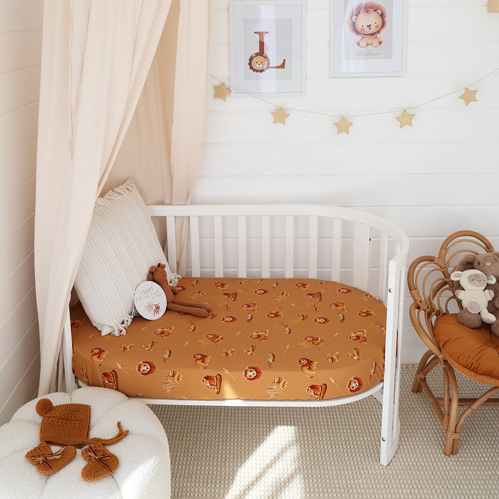 Roar Organic Fitted Cot Sheet - View 3