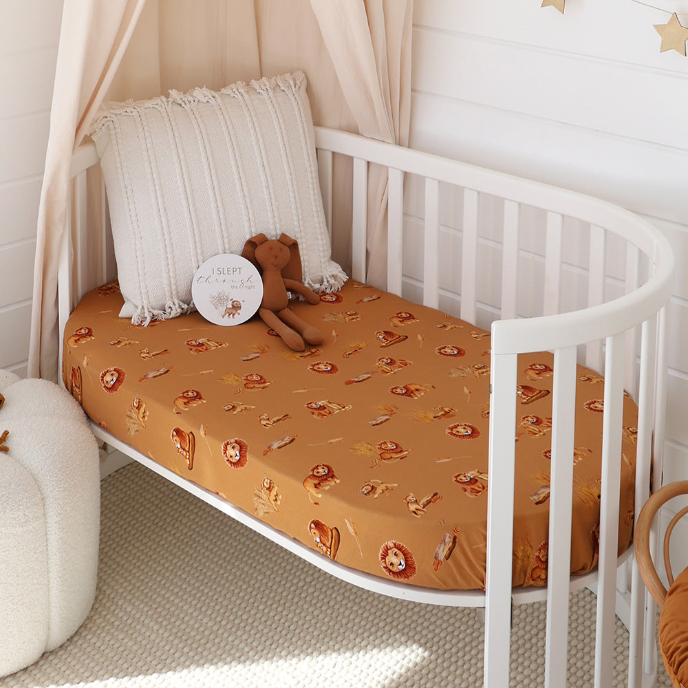Roar Organic Fitted Cot Sheet - View 1