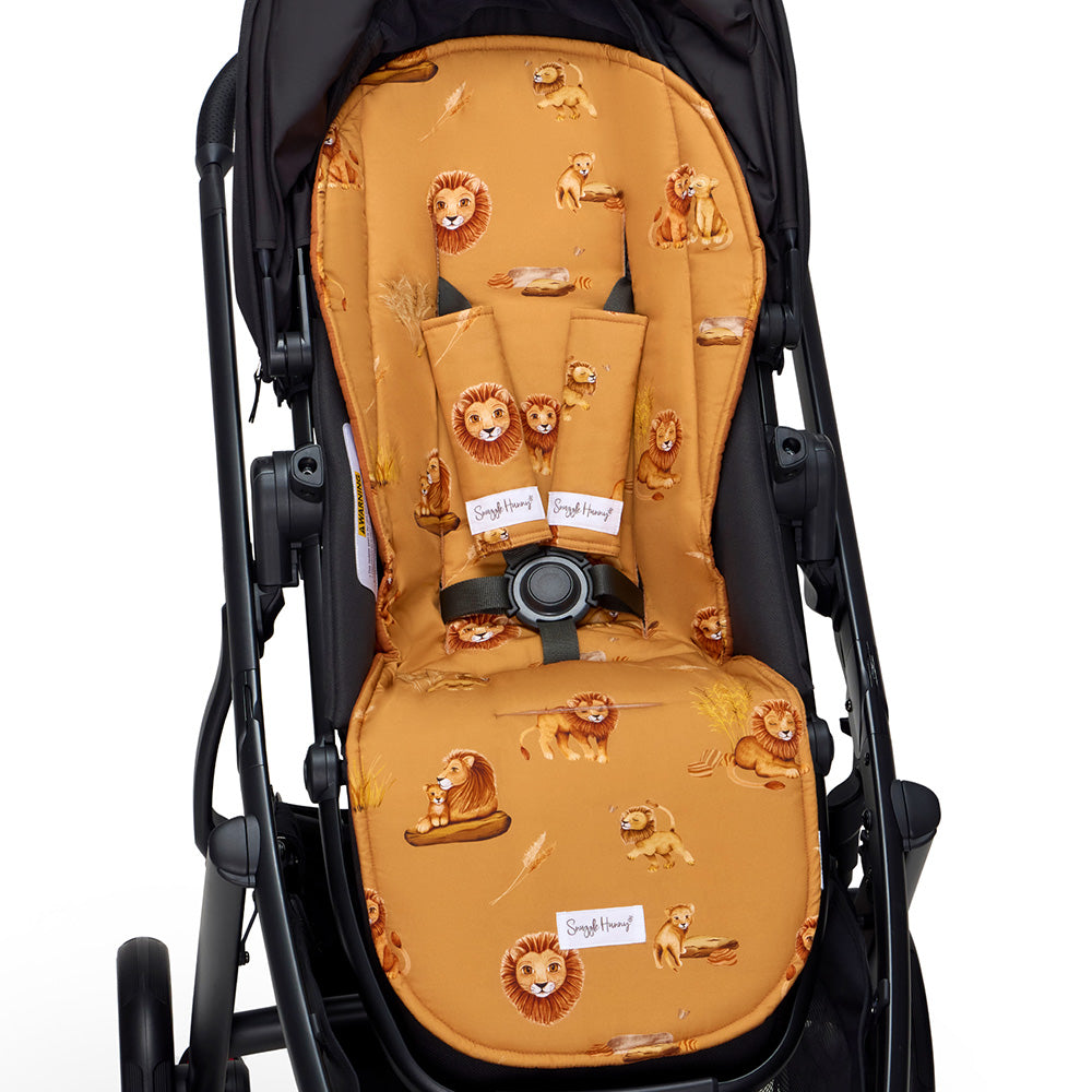 Bundle - Roar Reversible Pram Liner & Strap Cover Set - View 3