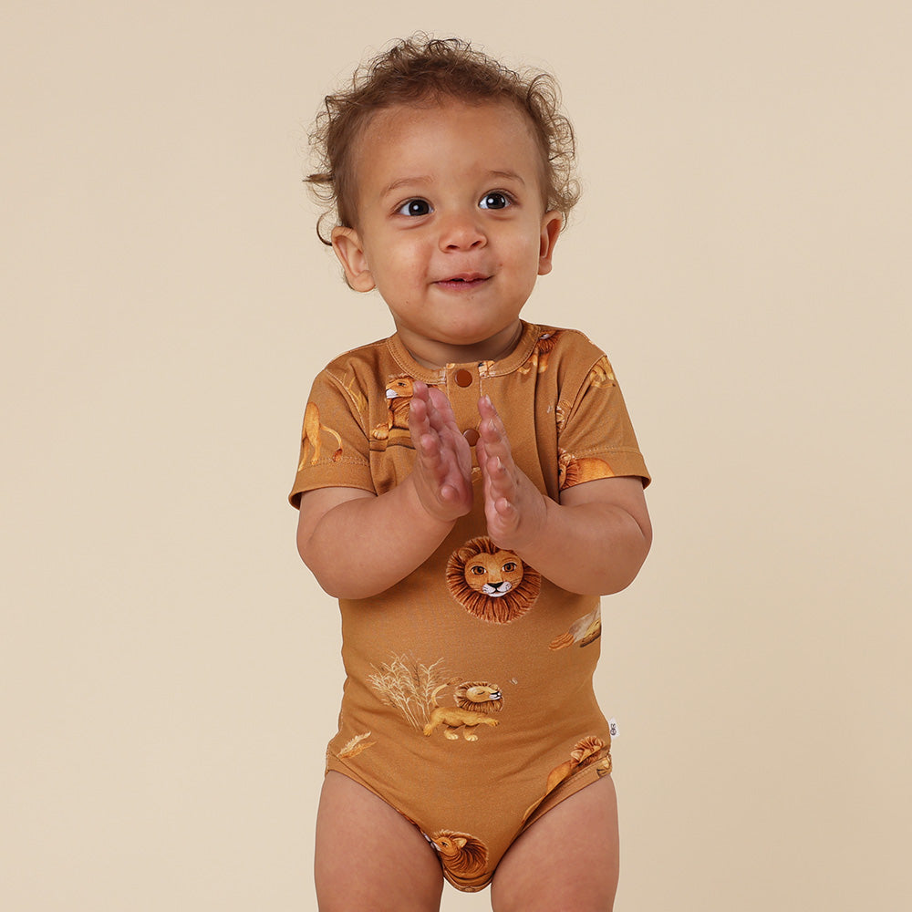 Roar Short Sleeve Organic Bodysuit - View 2