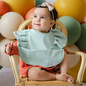 Sage Frill Snuggle Bib-Snuggle Hunny