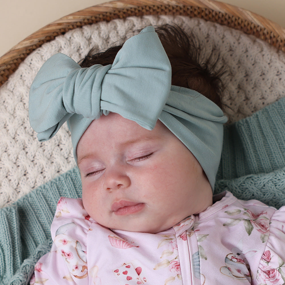 Sage Organic Oversized Bow - View 6