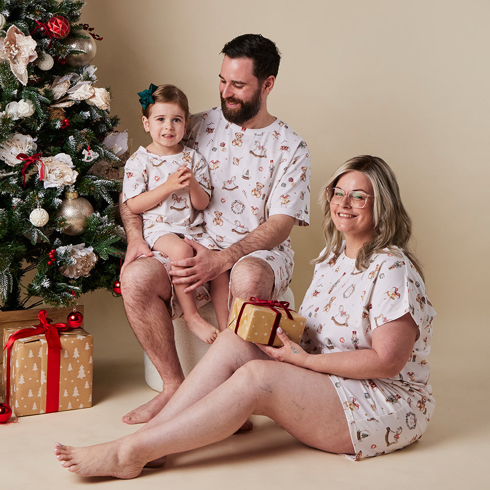 Santa's Toy Shop Organic Mens PJ Set - View 10