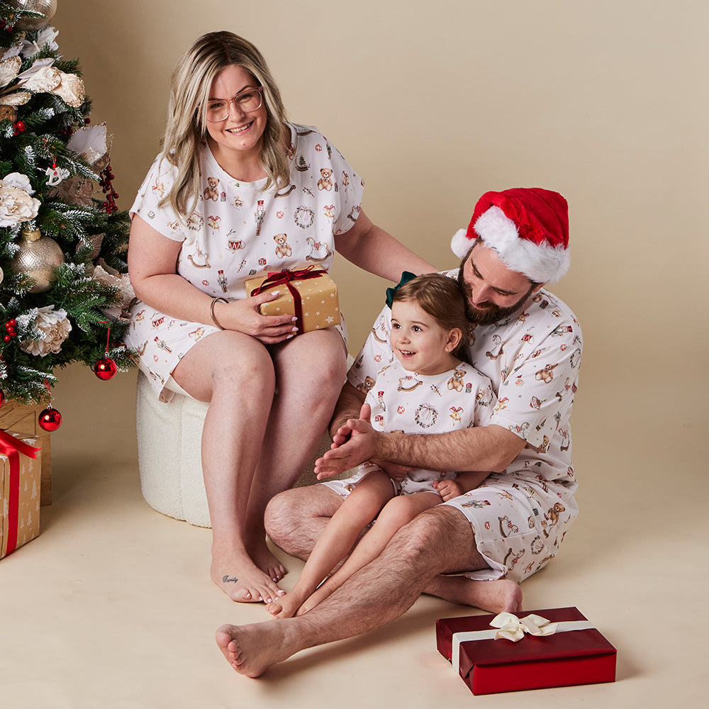 Santa's Toy Shop Organic Mens PJ Set - View 7