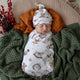 Santa's Toy Shop Organic Jersey Wrap & Beanie Set - Thumbnail 1