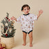 Santa's Toy Shop Organic Oversized Romper | Snuggle Hunny