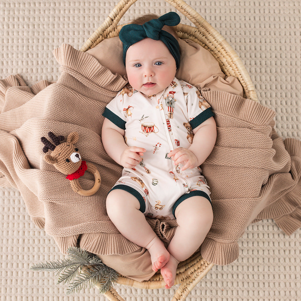 Santa's Toy Shop Organic Snuggle Shortie - View 4
