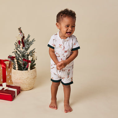 Santa's Toy Shop Organic Snuggle Shortie | Snuggle Hunny