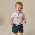 Santa's Toy Shop Short Sleeve Organic Bodysuit | Snuggle Hunny