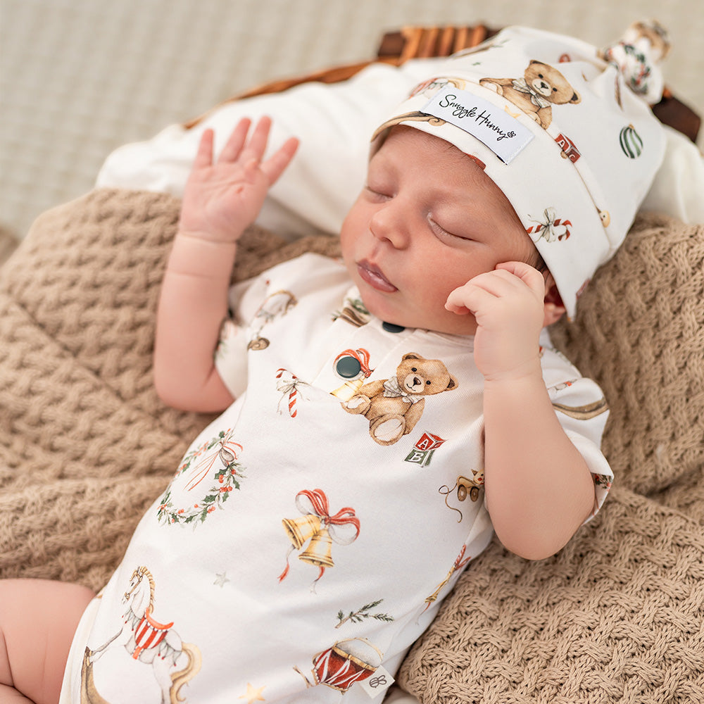 Santa's Toy Shop Short Sleeve Organic Bodysuit - View 7