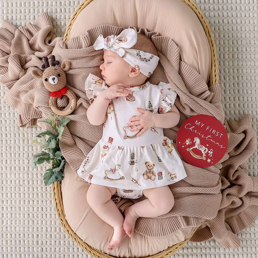 Santa's Toy Shop Short Sleeve Organic Dress - View 4