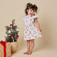 Santa's Toy Shop Short Sleeve Organic Dress - Thumbnail 2